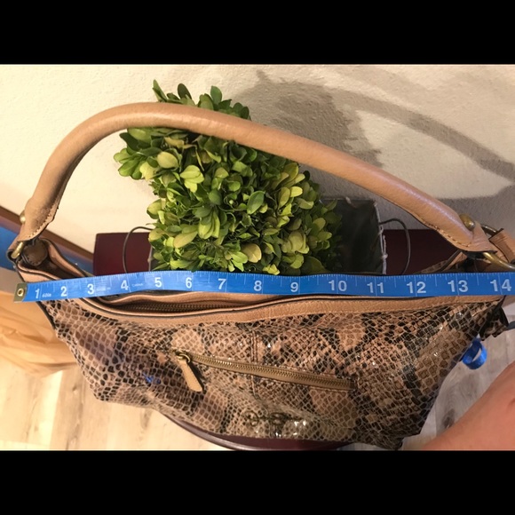 Jessica Simpson Tan Black Snake Studded Hobo Purse - Picture 6 of 8
